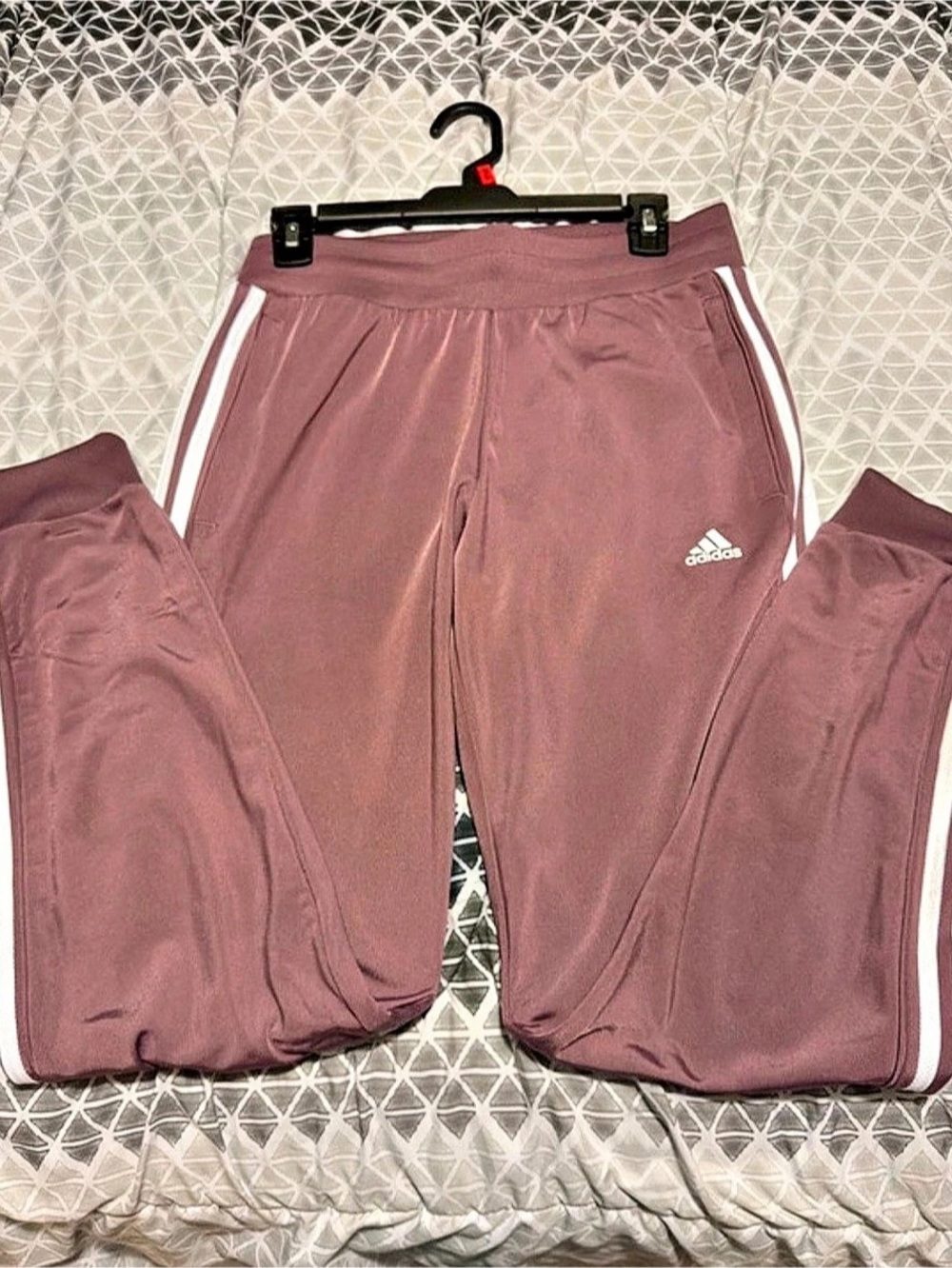 adidas W 3S Pant Track Pants Purple Size Small NWT